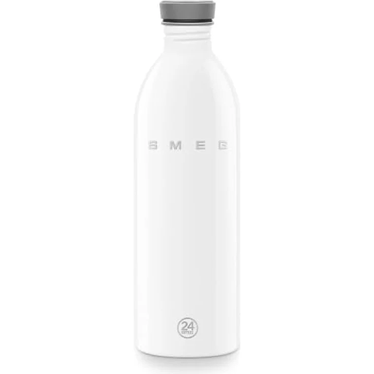 Smeg Trinkflasche WBF02WH, Edelstahlflasche 1 Liter, lebensmittelecht, leicht, weiß – Bild 1