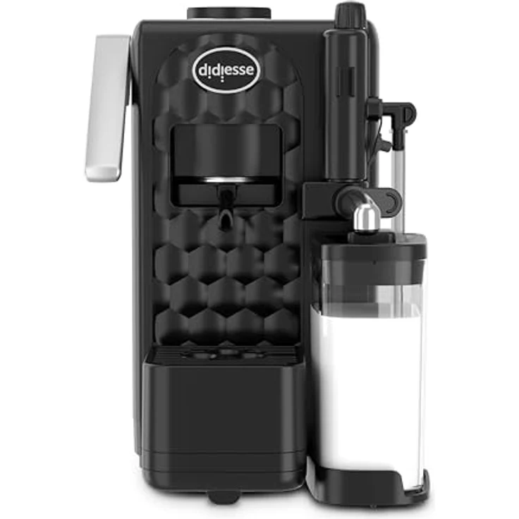 Didiesse MilkSide Espressomaschine für Pads, Milchschäumer, Wassertank 1,3 l, 1850 W, Standby-Funktion, schwarz – Bild 2