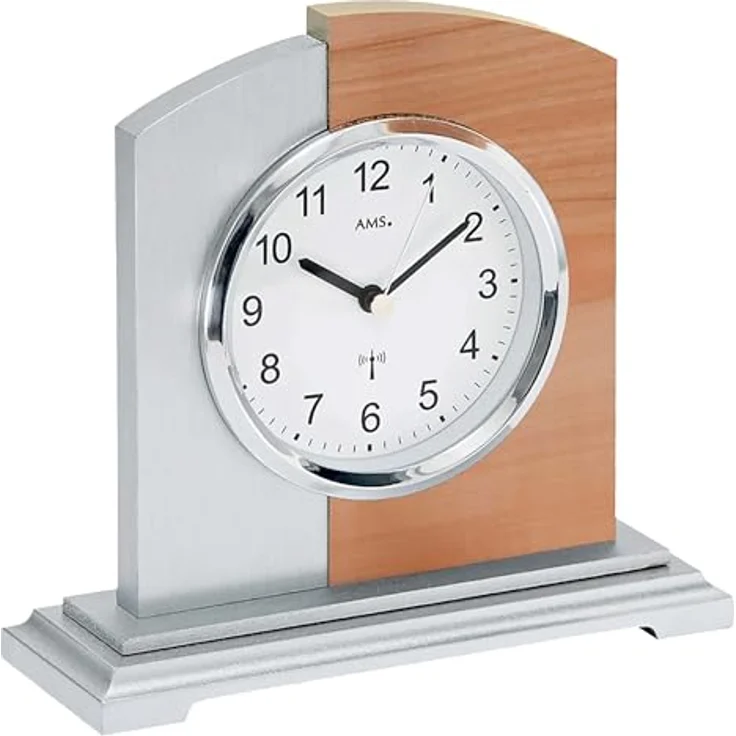 AMS Funktischuhr F5146, elegante Tischuhr Made in Germany, geschmackvolles Design für jeden Wohnraum – Bild 1
