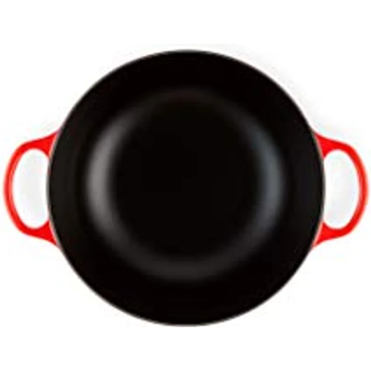 Le Creuset Signature Gusseisen-Bräter mit Deckel, Ø 26 cm, La Marmite, Rund, Für alle Herdarten und Induktion geeignet, Volumen: 4,1 l, Kirschrot – Bild 5