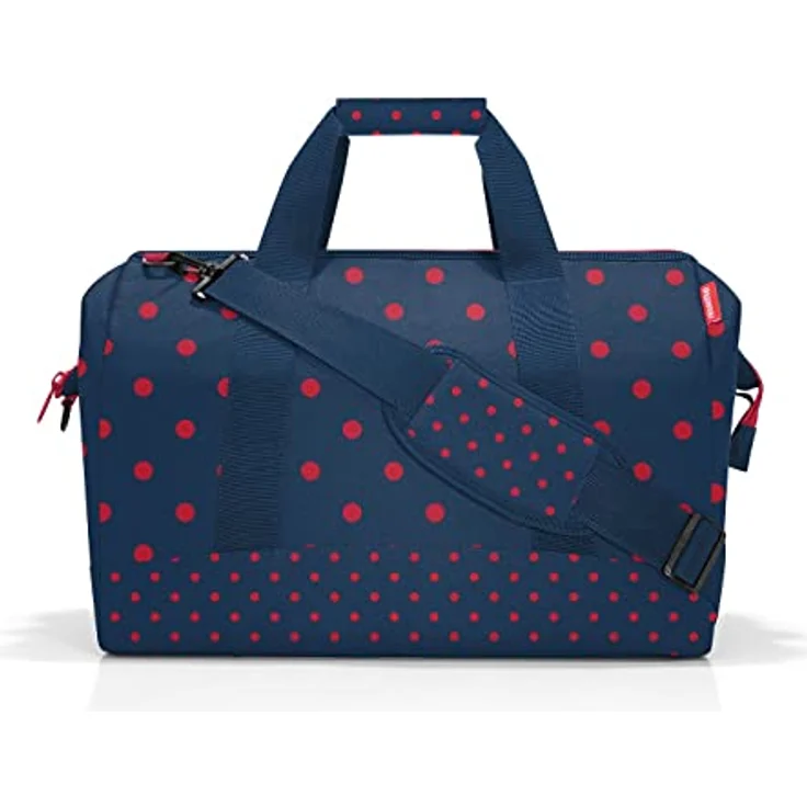 reisenthel allrounder L, Reisetasche, Sporttasche, Schultertasche, Doktortasche, Tasche, Polyestergewebe, Mixed Dots Red, 30 L, MT3075 – Bild 4