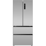 PKM FD443ENFDIX French Door Kühl-Gefrierkombination 443 L/2-türig mit Display/Inox-Design/143 L 4 Sterne Gefrierfach/No Frost/Display mit Touch Control/Nur 37 dB