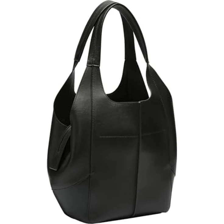 Liebeskind Berlin Shopper Tote M LILLY Soft Nappa, schwarzes Leder, 23x28x14 cm – Bild 2