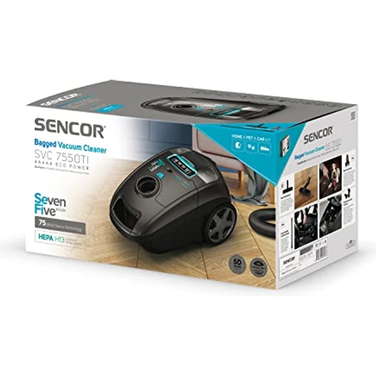 SENCOR SVC 7550TI, Bodenstaubsauger mit hervorragender Reinigungsleistung, grau – Bild 4