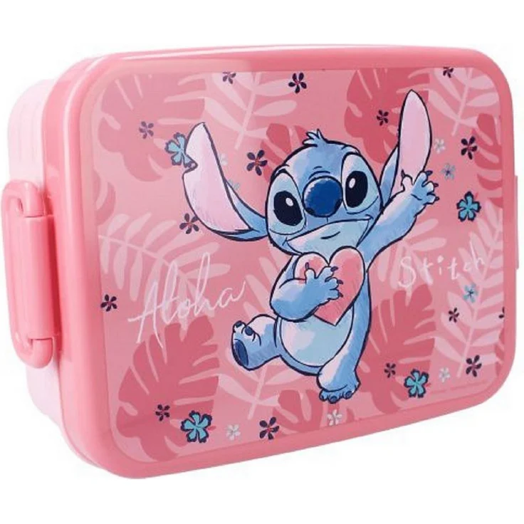 Lilo & Stitch Lunchbox Vielseitige Brotbox, Robuste Konstruktion, ideal für Kinder, Polypropylen, blau – Bild 1