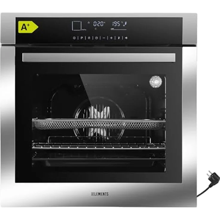KB ELEMENTS Einbaubackofen 75DV3, 60 cm, 73 Liter, 15 Funktionen, Airfryer Funktion, AQUA CLEAN, Edelstahlrahmen, Touch Display – Bild 1