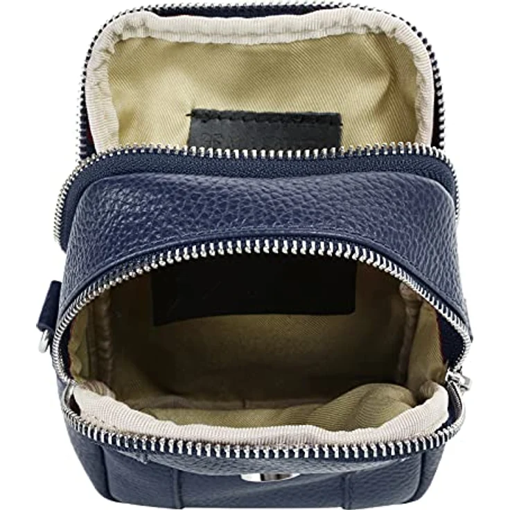 Samantha Look Umhängetasche aus 100% Rindleder, Made in Italy, 2 Hauptfächer, abnehmbarer und verstellbarer Schultergurt, Höhe 19 cm, Gewicht 200 g, Hochformat – Bild 7