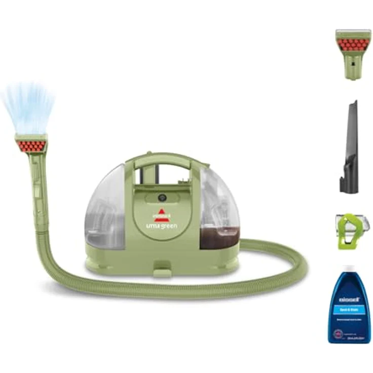 BISSELL Little Green 4098N, Polster- und Teppichreiniger mit 340W Motor, tragbar, doppelte Tanktechnik, effektive Fleckenentfernung für Teppiche, Polster, Auto – Bild 1