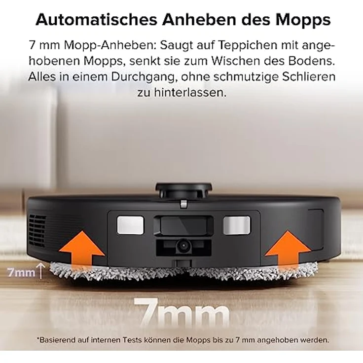 roborock Q Revo Saugroboter mit Wischfunktion Absaugstation 5500 Pa Saugkraft, 3D-Kartierung, Doppeldrehmopps Wischroboter automatische Wasser-Befüllung, Entleerung, Staubbeutel-Entleerung, Reinigung – Bild 5