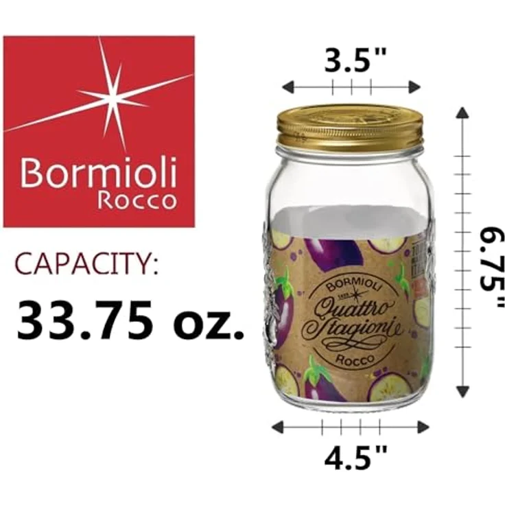 Bormioli QUATTRO STAGIONI Aufbewahrungsglas 1 l – Bild 3
