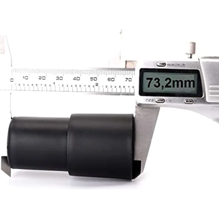 Bayli Universal Anschluss Adapter 35/32 mm für Staubsauger Bodendüse | Universeller Reduzierstück für Staubsaugerdüse | Länge 73,2mm | schwarz – Bild 3
