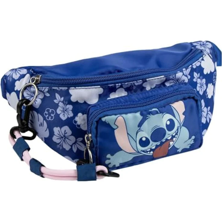 Artesanía Bauchtasche Disney Stitch, Gürteltasche aus 100% Polyester, 25x11x1,6cm – Bild 1