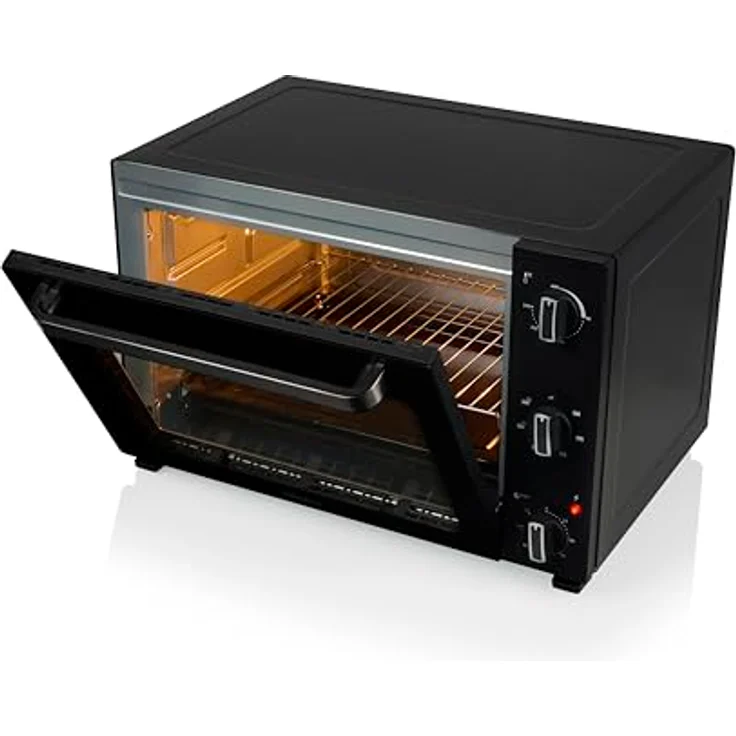 Tristar OV-3665 Konvektionsofen 48 L, 1800 W mit Umluft, 6 Heizstufen, 90-Minuten-Timer, Doppelglastür, Innenbeleuchtung, Backblech und Grillrost – Bild 5