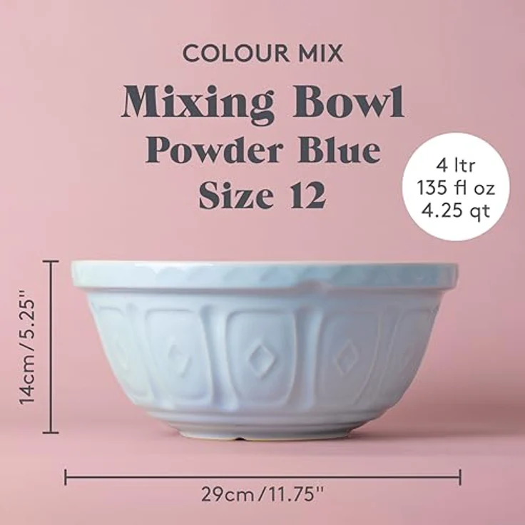 Mason Cash Rührschüssel 4,0 l 29 cm blau – Bild 5