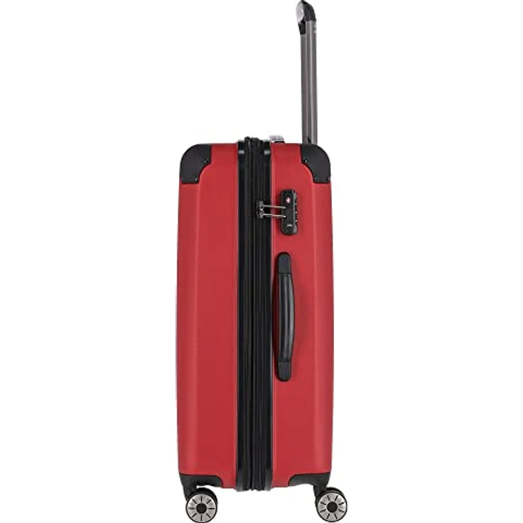 Travelite 4-Rad Koffer M mit TSA Schloss + Dehnfalte, Gepäck Serie City: Robuster Hartschalen Trolley mit kratzfester Oberfläche, 68 cm, 78 Liter (erweiterbar auf 86 L) – Bild 3