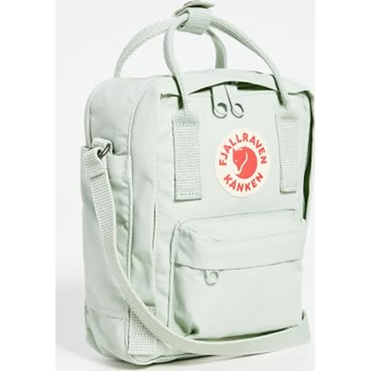 Fjällräven Kånken Sling, Umhängetasche aus Vinylon F, Mint Green, 15 x 20 x 11 cm, verstellbarer Schultergurt, Handyfach – Bild 2