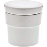 Küchenprofi Gewürzreibe aus geruchsneutralem Porzellan, Weiß, Mörser für Gewürze und frische Kräuter, Salzreibe, auch zum Gewürze aufbewahren