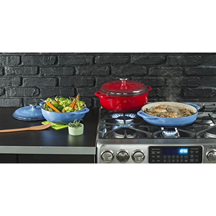 Lodge Dutch Oven liert 4.5 Qt rot – Bild 4