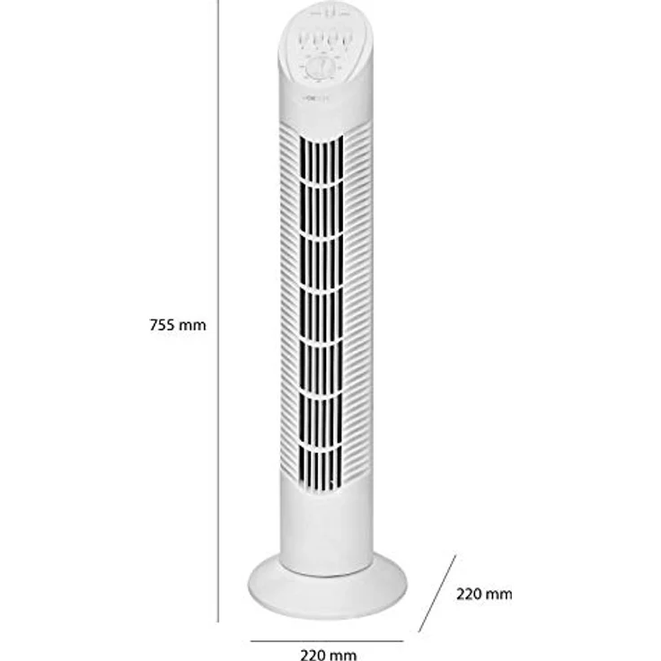 Clatronic T-VL 3546 Tower-Ventilator 75° oszillierend, 3 Geschwindigkeitsstufen, 120 Minuten-Timer – Bild 6