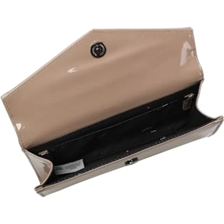 Buffalo Secco Clutch Tasche, Handtasche 25 cm mit Reißverschlussfach, grau, abnehmbarer Schulterriemen – Bild 5