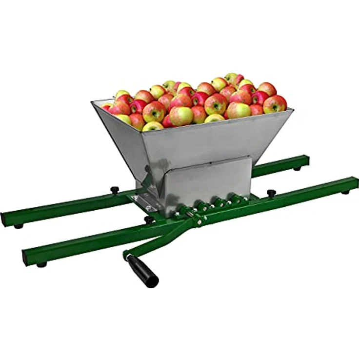 DEMA Obstmühle Bergamo 15 Liter, manuelle Beeren- und Apfelmühle mit Edelstahltrichter und stabiler Konstruktion – Bild 2