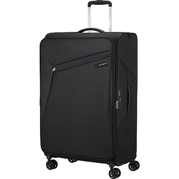 Samsonite Litebeam - Spinner L, Erweiterbar Koffer, 77 cm, 103/111 L, Schwarz (Black) – Bild 1