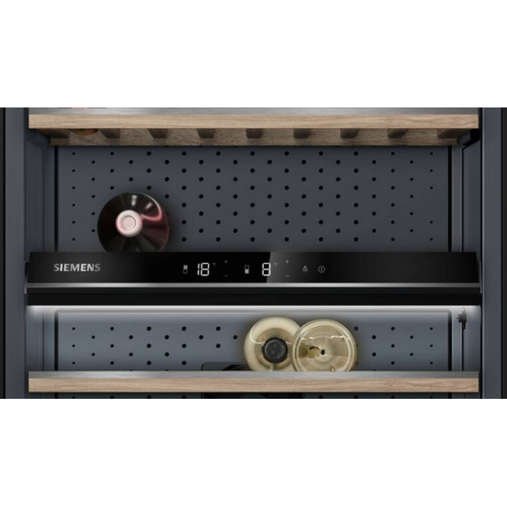 Siemens KW36KATGA Weinkühlschrank, freistehend, silber, 199 Flaschen, LED, Breite 60 cm, Energieklasse G – Bild 4