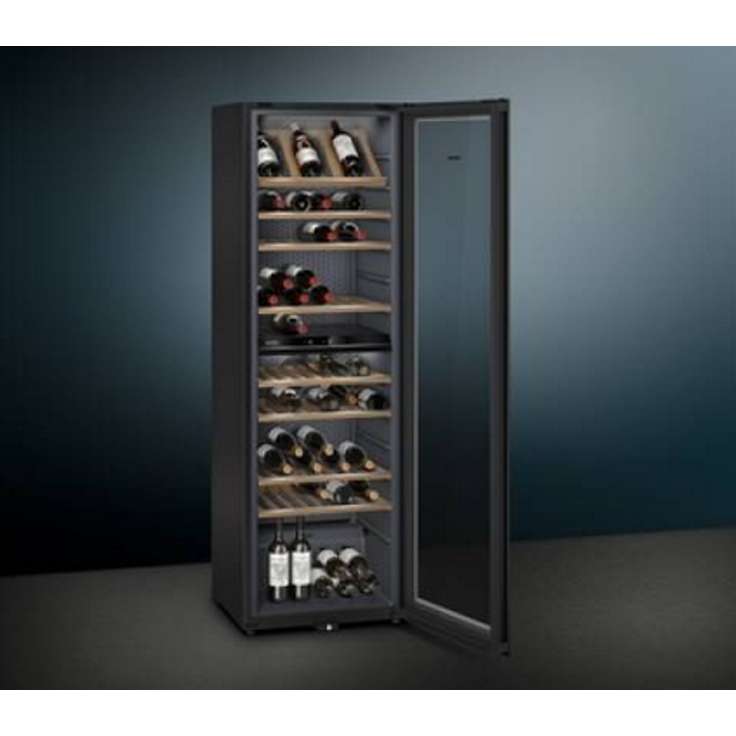 Siemens KW36KATGA Weinkühlschrank, freistehend, silber, 199 Flaschen, LED, Breite 60 cm, Energieklasse G – Bild 3