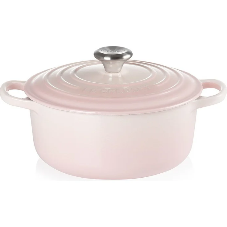 Le Creuset Signature Gusseisen Bräter, rund, 20cm, Shell Pink (21177207774430)