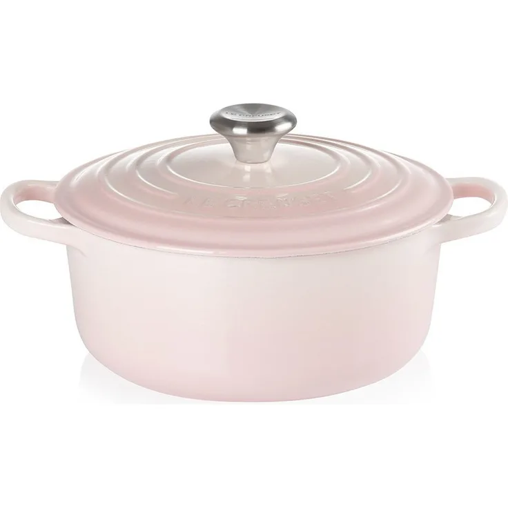 Le Creuset Signature Gusseisen Bräter, rund, 20cm, Shell Pink (21177207774430)