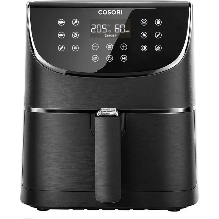 Cosori CP158-AF-RXB 5,5L XXL, Heißluftfritteuse, ohne Fett, 5,5 Liter, 1700W, Antihaftbeschichtung, Timer, Warmhalten, Vorheizen, schwarz – Bild 5