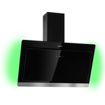 Klarstein Aurora Eco 90 Dunstabzugshaube 550 m³-h 90cm kopffrei Ambientelicht EEC A+ schwarz