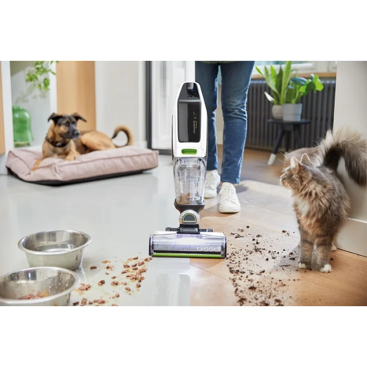 Bissell 3401N CrossWave X7 Plus Cordless Pet Select Nass- und Trockenreiniger, 30 min Akkubetrieb, inkl. Reinigungsmittel, Hartbodenreiniger, schwarz-weiß – Bild 5