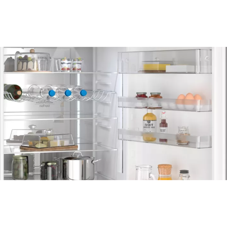 Siemens iQ500 KG49NAICT Kühl-Gefrierkombination, freistehend, edelstahl, NoFrost, 0-Grad-Zone, Schnellkühlen und -gefrieren, Urlaubsschaltung, LED, Breite 70 cm, Energieklasse C – Bild 3