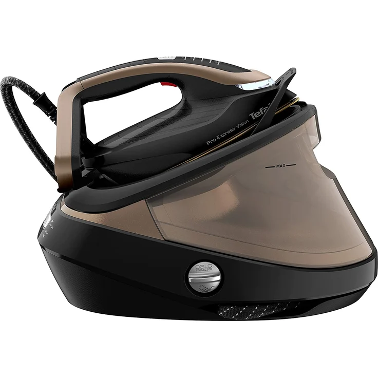 Tefal GV9820 Pro Express Vision Dampfbügelstation, 3000 Watt, 9 bar Dampfdruck, Anti-Kalk-System, schwarz-braun – Bild 1