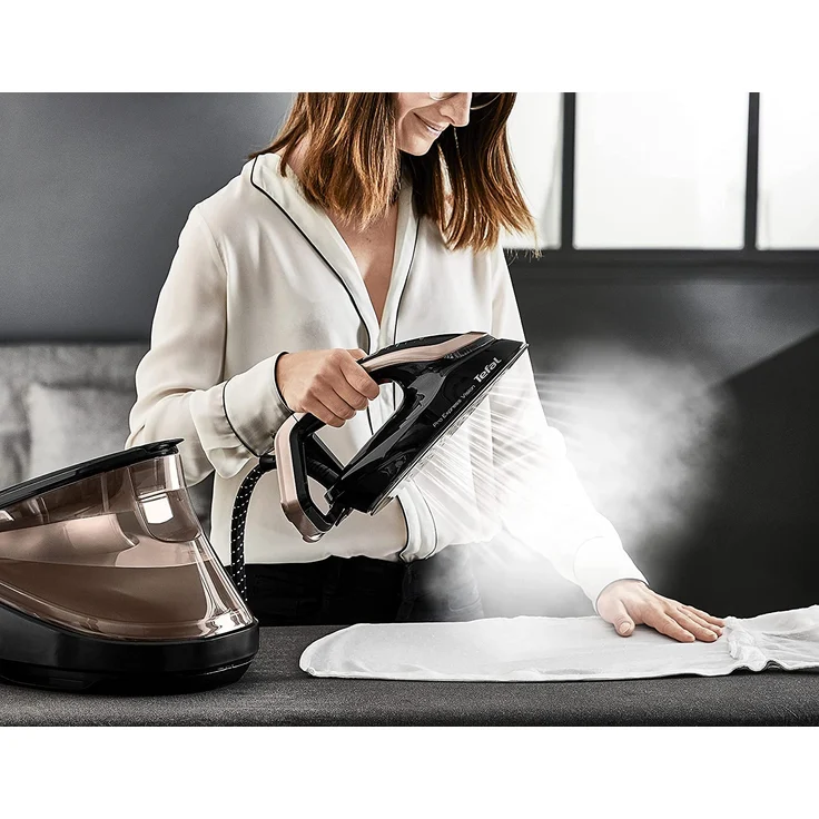 Tefal GV9820 Pro Express Vision Dampfbügelstation, 3000 Watt, 9 bar Dampfdruck, Anti-Kalk-System, schwarz-braun – Bild 6