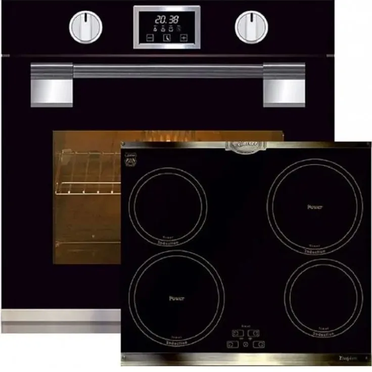 Kaiser Herdset, Elektro Backofen EH 6338s + KCT 6395 Iem Induktionskochfeld 60 cm