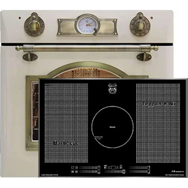 Kaiser Herdset - Elektro Einbau Backofen EH 6355 ElfEm 67L + KCT 777 FI La Perle Induktions Kochfeld 77cm