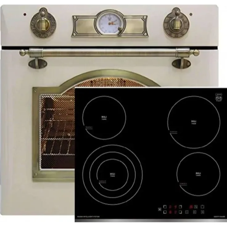 Kaiser Herdset - Elektro Einbau Backofen EH 6355 ElfEm 67L + KCT 6703 F Glaskeramik Kochfeld 60 cm