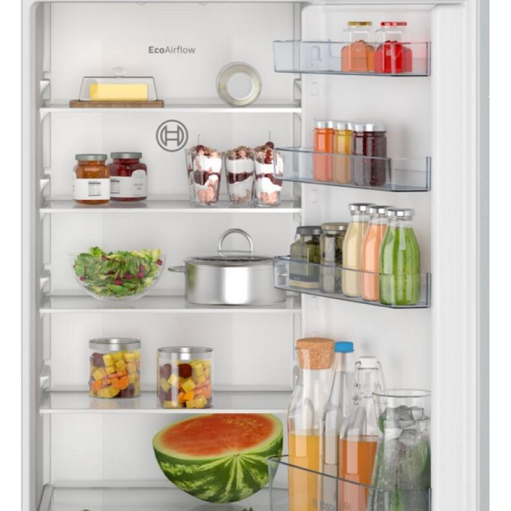 Bosch KIR41NSE0 Kühlschrank, Einbau, weiß, Schnellkühlen, EcoAirflow, LED, Breite 54.5 cm, Energieklasse E – Bild 2