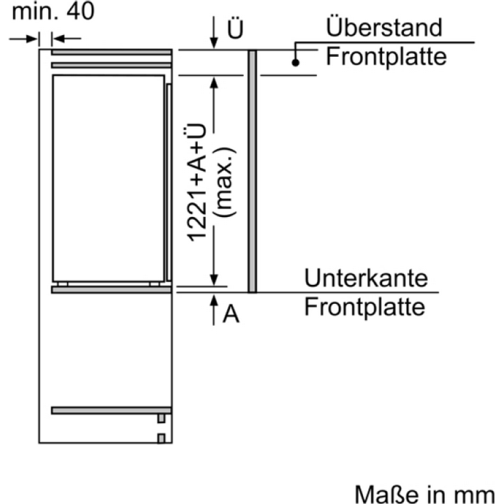 Bosch KIR41NSE0 Kühlschrank, Einbau, weiß, Schnellkühlen, EcoAirflow, LED, Breite 54.5 cm, Energieklasse E – Bild 7