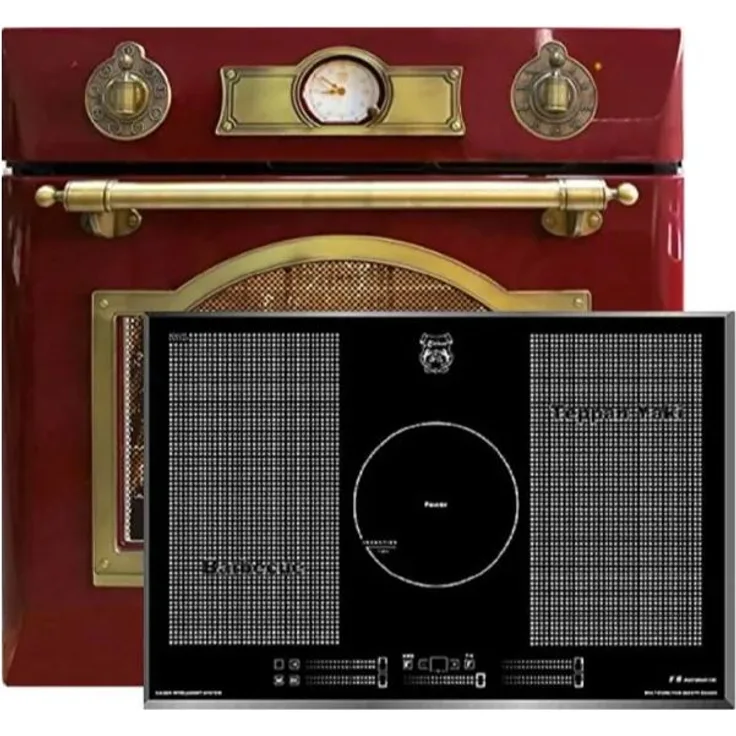 Kaiser Herdset - Elektro Einbau Backofen EH 6355 RotEm 67L + KCT 777 FI La Perle Induktions Kochfeld 77cm