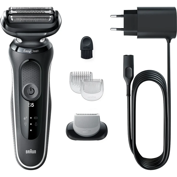 Braun Series 5 - 51-W1600s Herrenrasierer + BodyGroomer Aufsatz - schwarz & weiß – Bild 1
