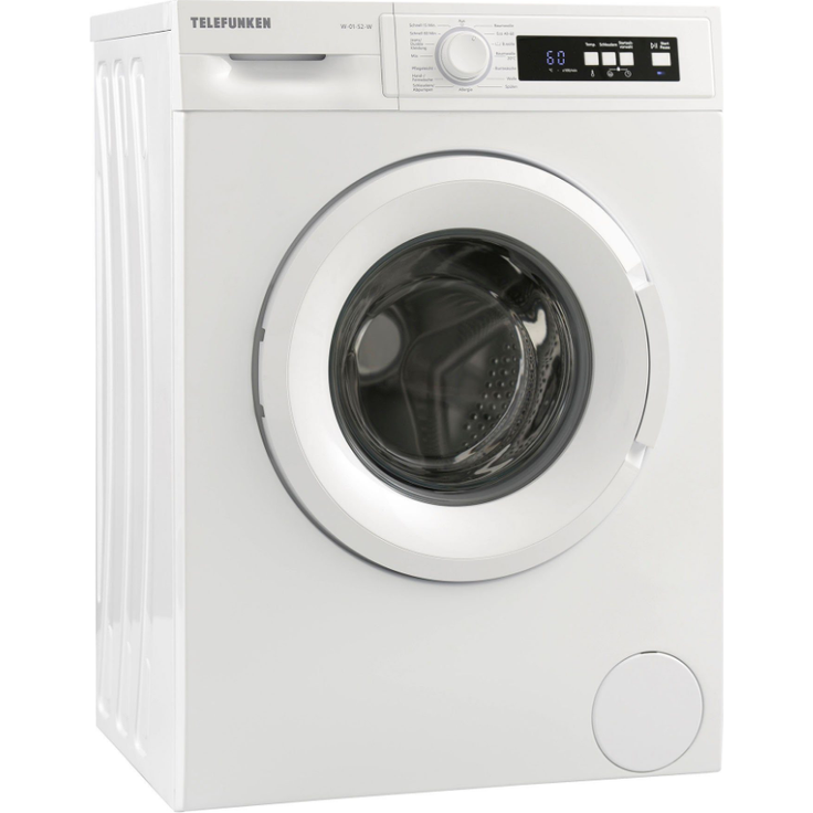 Telefunken W-01-52-W, Frontlader-Waschmaschine, D, Fassungsvermögen 5 kg, Standgerät, Breite 60 cm