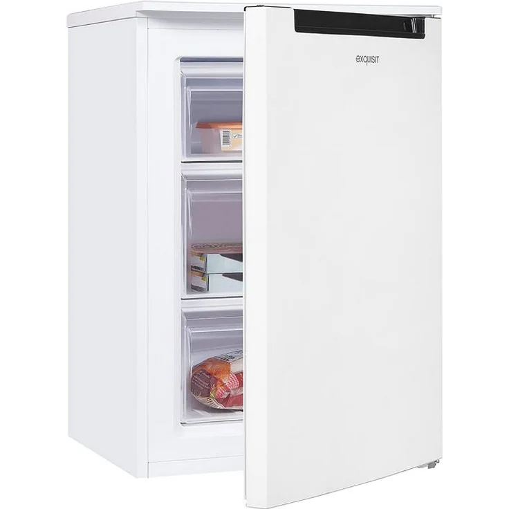 Exquisit GS81-040C Gefrierschrank, freistehend, weiß, Lagerzeit bei Störung 24 h, Breite 54.5 cm, Energieklasse C – Bild 2