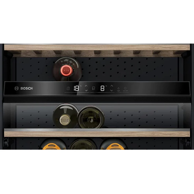 Bosch KWK36ABGA Weinkühlschrank, freistehend, schwarz, 199 Flaschen, LED, Breite 60 cm, Energieklasse G – Bild 3