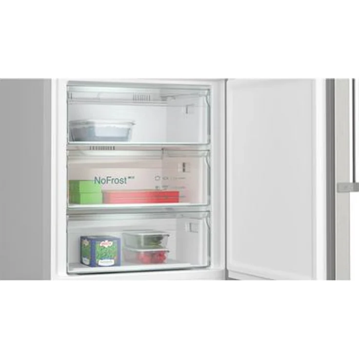 Siemens iQ500 KG49NAIBT Kühl-Gefrierkombination, freistehend, edelstahl, NoFrost, 0-Grad-Zone, Schnellgefrieren, Urlaubsschaltung, LED, Breite 70 cm, Energieklasse B – Bild 4