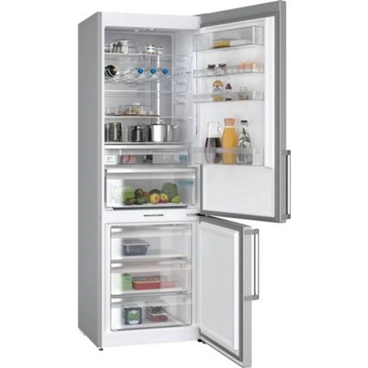 Siemens iQ500 KG49NAIBT Kühl-Gefrierkombination, freistehend, edelstahl, NoFrost, 0-Grad-Zone, Schnellgefrieren, Urlaubsschaltung, LED, Breite 70 cm, Energieklasse B – Bild 2
