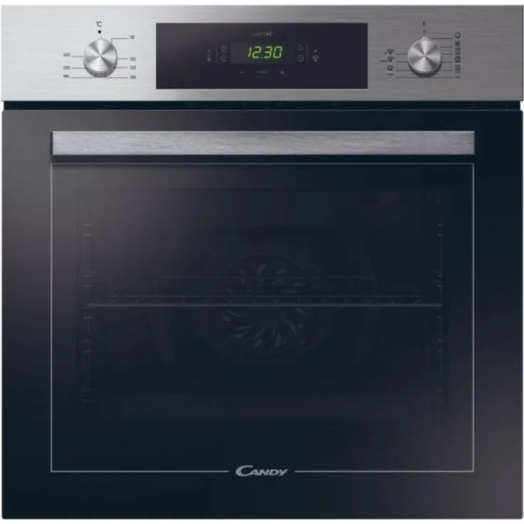 CANDY FCT615XN WF DE Einbaubackofen, A+, Garraum 70 l, Breite 59,5 cm, WiFi + BLE, Aquactiva Reinigungssytem, seitliche Einschubgitter, 10 Funktionen, edelstahl