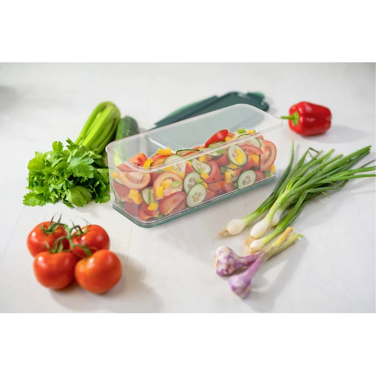 Genius Nicer Dicer Exklusive 15-teiliges Set, Küchenreibe, Gemüsehobel, grün – Bild 5